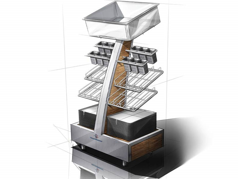 La recherche a également porté sur l’aspect ergonomique.
La notion d’accessibilité a constitué le point d’orgue de cette étude, qu’elle soit pour les utilisateurs clients comme pour les personnels de la restauration.